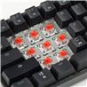 Clavier de jeu mécanique filaire RGB iCAN 60 % noir, commutateur rouge linéaire