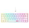 iCAN CX23UL White Wired Rainbow Gaming Keyboard, 61 Keys(Open Box)