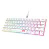 iCAN CX23UL White Wired Rainbow Gaming Keyboard, 61 Keys(Open Box)
