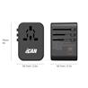 iCAN 35.5W 5-Port Universal Travel Adapter