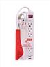 iCAN 6 Outlets 2 USB-A Surge Protector with 6ft Cord