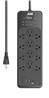 iCAN 12 Outlets Surge Protector with 2 USB-A and 1 USB-C, 6ft Cord