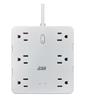 iCAN 12 Outlets Surge Protector with 2 USB-A and 1 USB-C, 5ft Cord(Open Box)