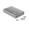 iCAN RSH-339 3.5" USB 3.0 SATA III Hard Drive Enclosure with Max Speed 6Gbps, Sliver(Open Box)