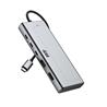 iCAN RSH-D06P USB C M.2 NVMe&SATA SSD Enclosure with 6-in-1 10Gbps HUB Functions(Open Box)