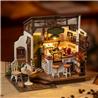 ROKR 3D Wooden Puzzle,Cafe Miniature House Coffee Shop,Perfect Gift