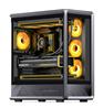 JONSBO - D401 Black ATX Gaming PC Case, prend en charge le double refr