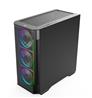 Armoury C802B Tempered Glass Mid-Tower EATX PC Case 3ARGB Fans and ARGB Controller Included -Black