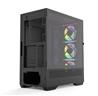 Armoury C802B Tempered Glass Mid-Tower EATX PC Case 3ARGB Fans and ARGB Controller Included -Black