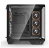 DarkFlash DY470 ATX Panoramic PC Case, 4x ARGB Fans Included, Black