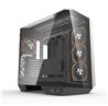 DarkFlash DY470 ATX Panoramic PC Case, 4x ARGB Fans Included, Black