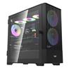 DarkFlash DK415M Mesh mATX PC Case, 2x ARGB Fans Included, Black