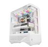 DarkFlash DY460 Luxury ATX PC Case, 4x ARGB Fans Included, White