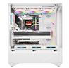 DarkFlash DY460 Luxury ATX PC Case, 4x ARGB Fans Included, White