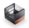 JONSBO V12 BLACK Micro ATX Mid Tower PC Case， 4x ARGB Fans Included(Open Box)