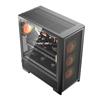 DarkFlash AIR Nova E-ATX PC Case,3x fans inclus  noir