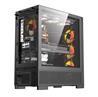 DarkFlash AIR Nova E-ATX PC Case,3x fans inclus  noir