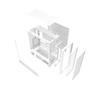 DarkFlash AIR  Nova  E-ATX PC Case , 3x Fans Included ,White