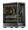 JONSBO - D401 Black ATX Gaming PC Case, prend en charge le double refr