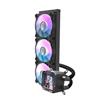 DarkFlash DV360S 360mm Liquid AIO CPU Cooler with LCD Screen, Black