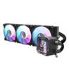 DarkFlash DV360S 360mm Liquid AIO CPU Cooler with LCD Screen, Black