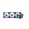 DarkFlash DV360S 360mm Liquid AIO CPU Cooler with LCD Screen, Black
