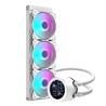 DarkFlash DN360S Refroidisseur de processeur liquide AIO 360 mm avec écran LCD, Blanc