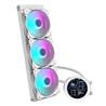 DarkFlash DN360S Refroidisseur de processeur liquide AIO 360 mm avec écran LCD, Blanc