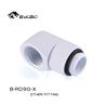 Bykski G 1/4in. Male to Female 90 Degree Rotary Elbow Fitting White