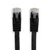 iCAN CAT6 Ethernet Patch Flat Cable, High Speed 1000Mbps 250MHz, UTP 32AWG, 25FT, Black(Open Box)