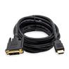 iCAN HDMI to DVI (DVI-D) Single Link Cable, Male to Male, 10FT, Black