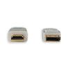 iCAN 28AWG DisplayPort to HDMI Cable, M/M, Gold Plated, 3FT, White