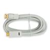 iCAN 28AWG 1080p DisplayPort to HDMI Cable, M/M, Gold Plated, 10FT, White(Open Box)