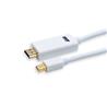 iCAN Mini DisplayPort Male to HDMI Male, Gold Plated, 32AWG Cable, 6FT