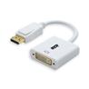 iCAN DisplayPort  to DVI  Adapter, Male to Feamle, Gold Plated, White(Open Box)