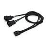 iCAN Internal Fan Power Splitter Cable for two CPUS, 12 Inches(Open Box)