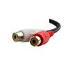 iCAN 3.5mm 28AWG PC Stereo Male to 2 RCA Female Adapter