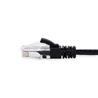 iCAN Super Slim Premium CAT6 Ethernet Patch Cable, High Speed 1000Mbps 550MHz, 28AWG, 7FT, Black(Open Box)