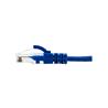 iCAN Super Slim Premium CAT6 LAN Patch Cable, High Speed 1Gbps 250MHz, with Strand-relief Blue Boots, 28AWG, 3FT