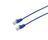 iCAN Super Slim Premium CAT6 LAN Patch Cable, High Speed 1Gbps 250MHz, with Strand-relief Blue Boots, 28AWG, 3FT