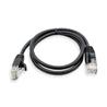 iCAN Super Slim Premium CAT6 LAN Patch Cable, High Speed 1Gbps 250MHz, with Strand-relief Black Boots, 28AWG, 2FT