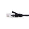iCAN Super Slim Premium CAT6 LAN Patch Cable, High Speed 1Gbps 250MHz, with Strand-relief Black Boots, 28AWG, 10FT