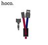 Câble clé USB micro HOCO Mascot, 19 cm, rouge et bleu