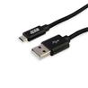 iCAN Micro USB Cable, Nylon Braided, 2M, Black