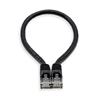 iCAN CAT6 24AWG RJ45 Patch Cable, 1FT, Black