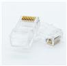 iCAN Cat6 UTP EZ Pass Through Gold-Plated RJ45 Plug, 50 Packs