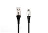 iCAN 3.3ft Micro USB Cable, Zinc Alloy, LED Light, Black(Open Box)