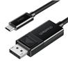 Câble Choetech USB Type-C vers DisplayPort, 8K@30Hz, 6 pieds, Câble DisplayPort vers USB C, Thunderbolt 3 vers DisplayPort b...