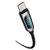 Baseus Display Fast Charging Data Cable USB Type-C to Type-C 100W, 2m (6.6ft), Black