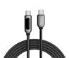 Baseus Display Fast Charging Data Cable USB Type-C to Type-C 100W, 2m (6.6ft), Black